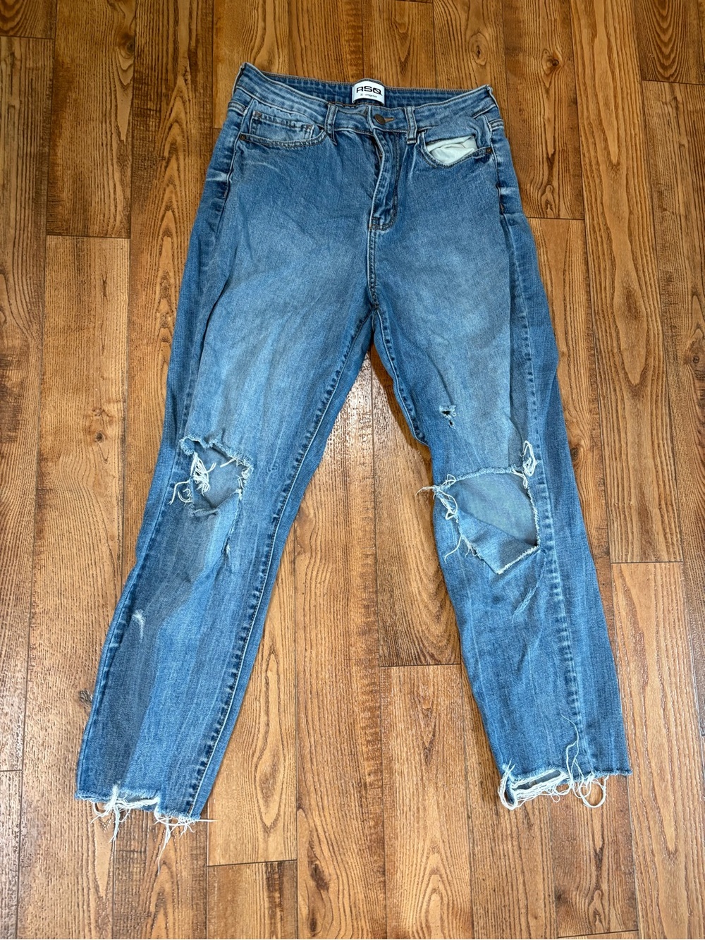 RSQ Light Blue Distressed Boyfriend Jeans